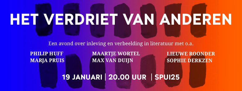 Heeft het lezen van literatuur zin? SLAA in Spui25 Amsterdam