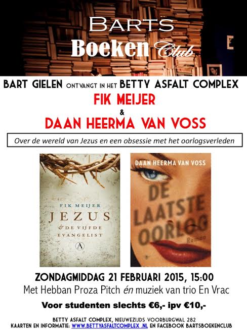 Daan Heerma van Voss en Fik Meijer bij Barts Boekenclub