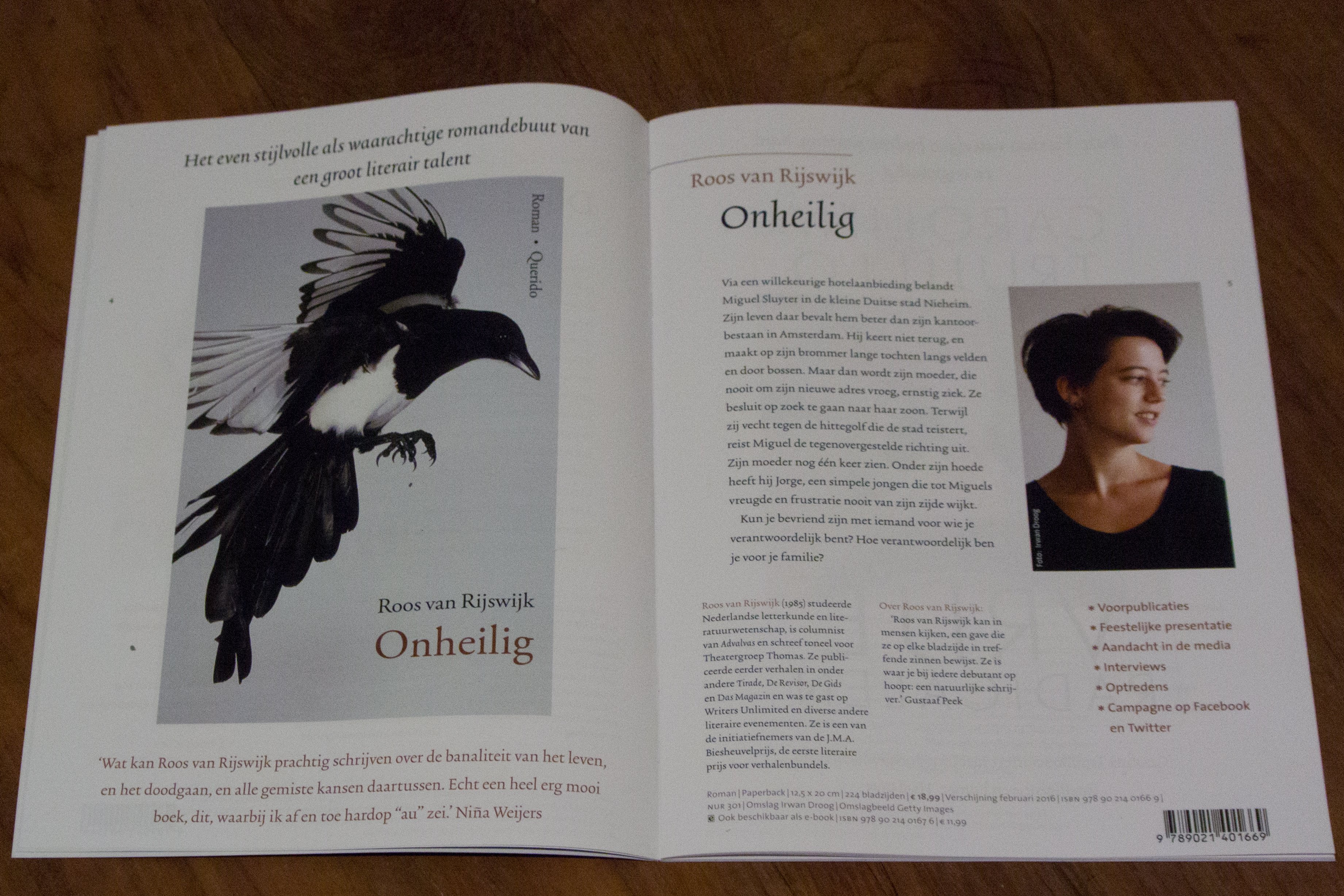 Anton Wachterprijs voor debuut Roos van Rijswijk