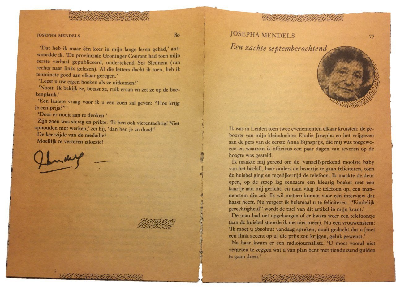 Tegendraadse schrijfster