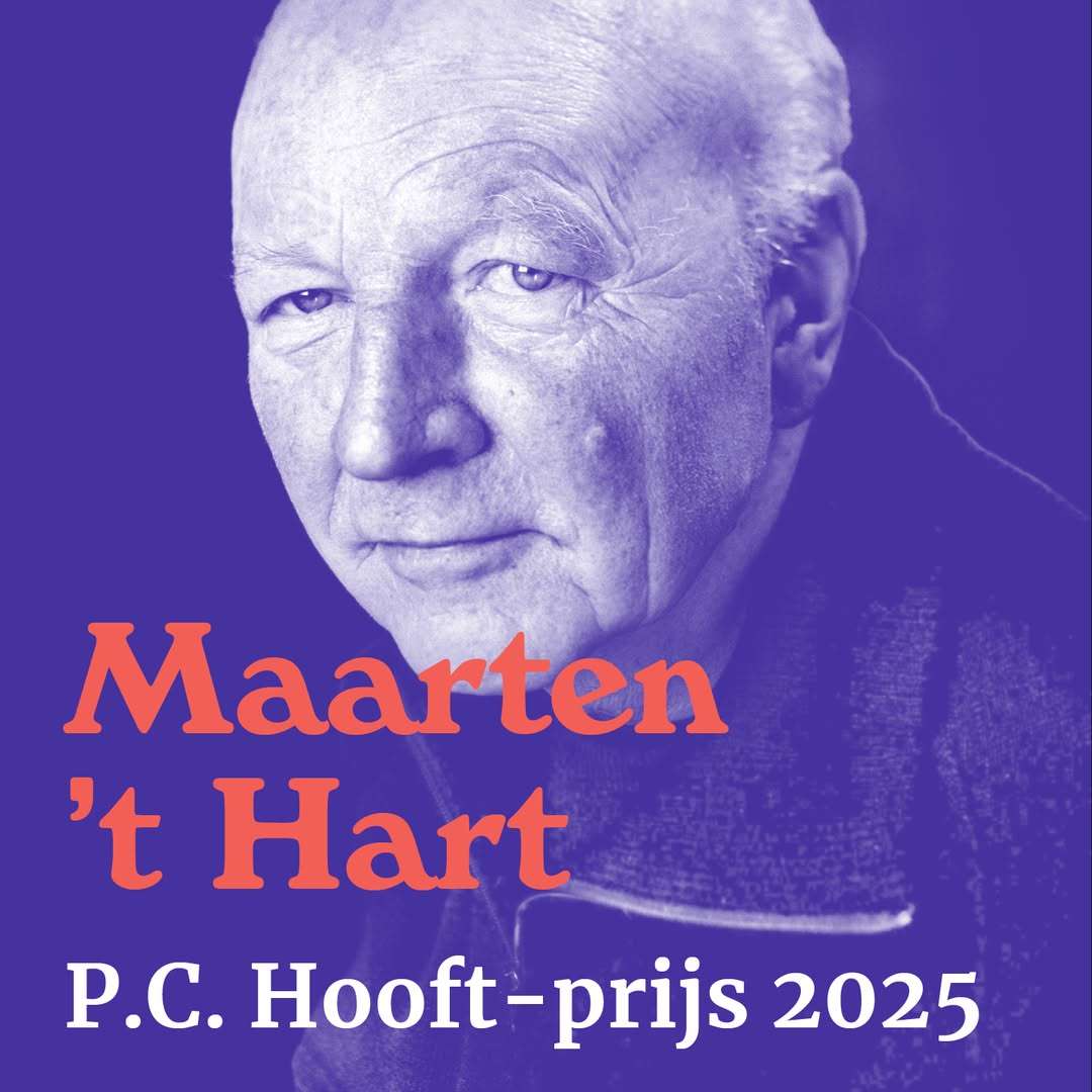 Maarten ’t Hart krijgt P.C. Hooftprijs 2025
